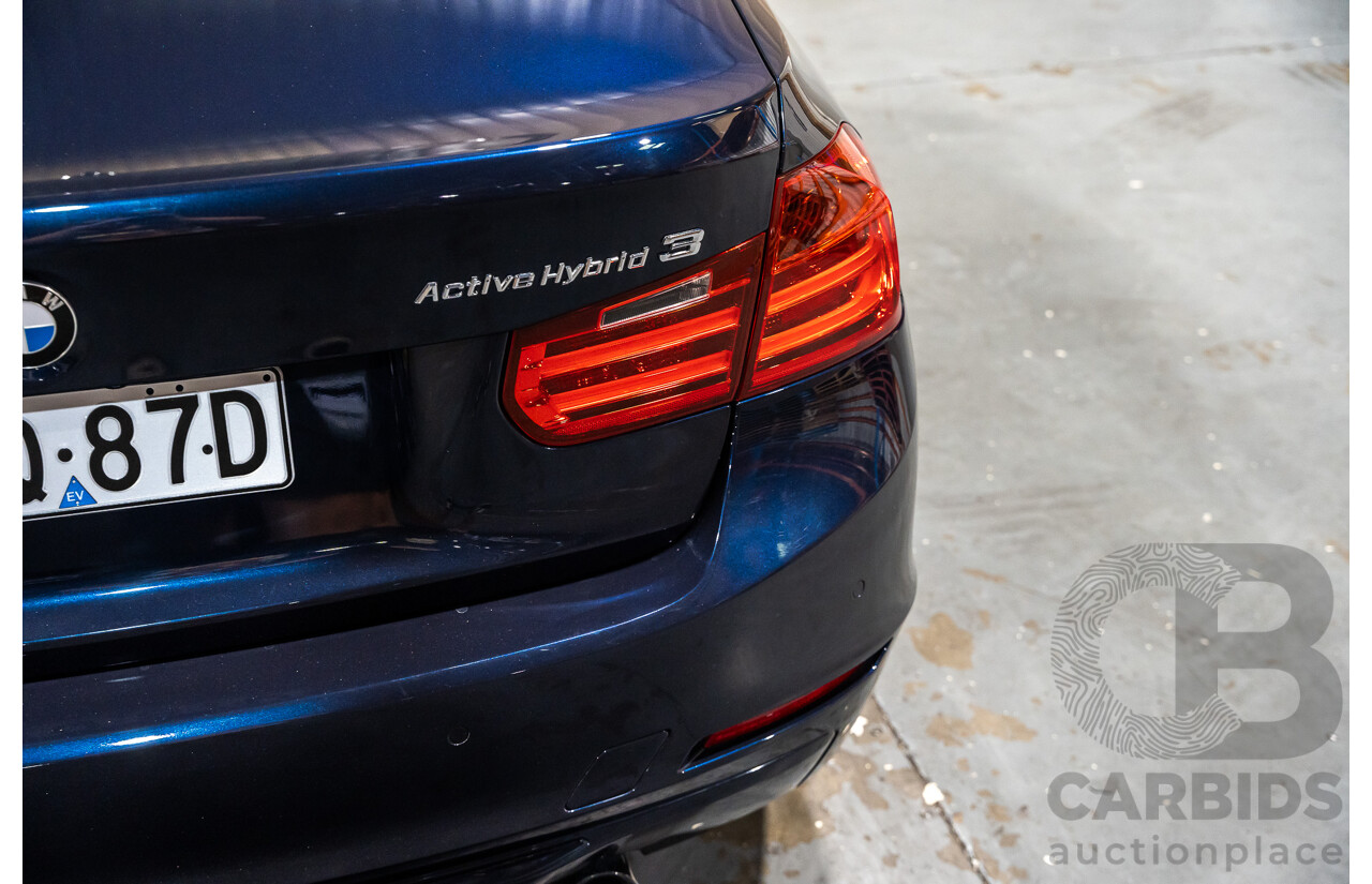 9/2013 BMW Active Hybrid 3 F30 Sport Line 4d Sedan Imperial Blue Metallic Turbo 3.0L / 40kw Hybrid