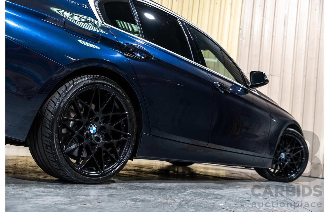 9/2013 BMW Active Hybrid 3 F30 Sport Line 4d Sedan Imperial Blue Metallic Turbo 3.0L / 40kw Hybrid