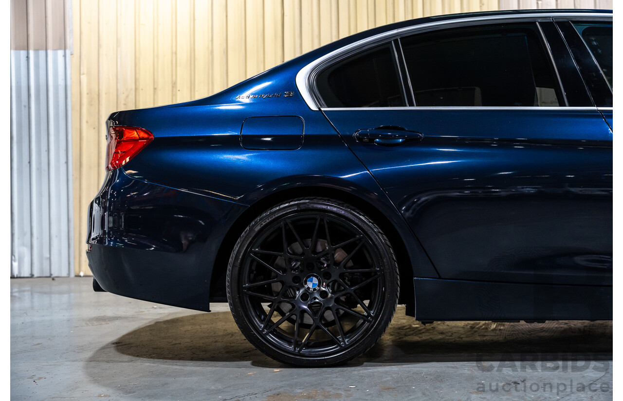 9/2013 BMW Active Hybrid 3 F30 Sport Line 4d Sedan Imperial Blue Metallic Turbo 3.0L / 40kw Hybrid