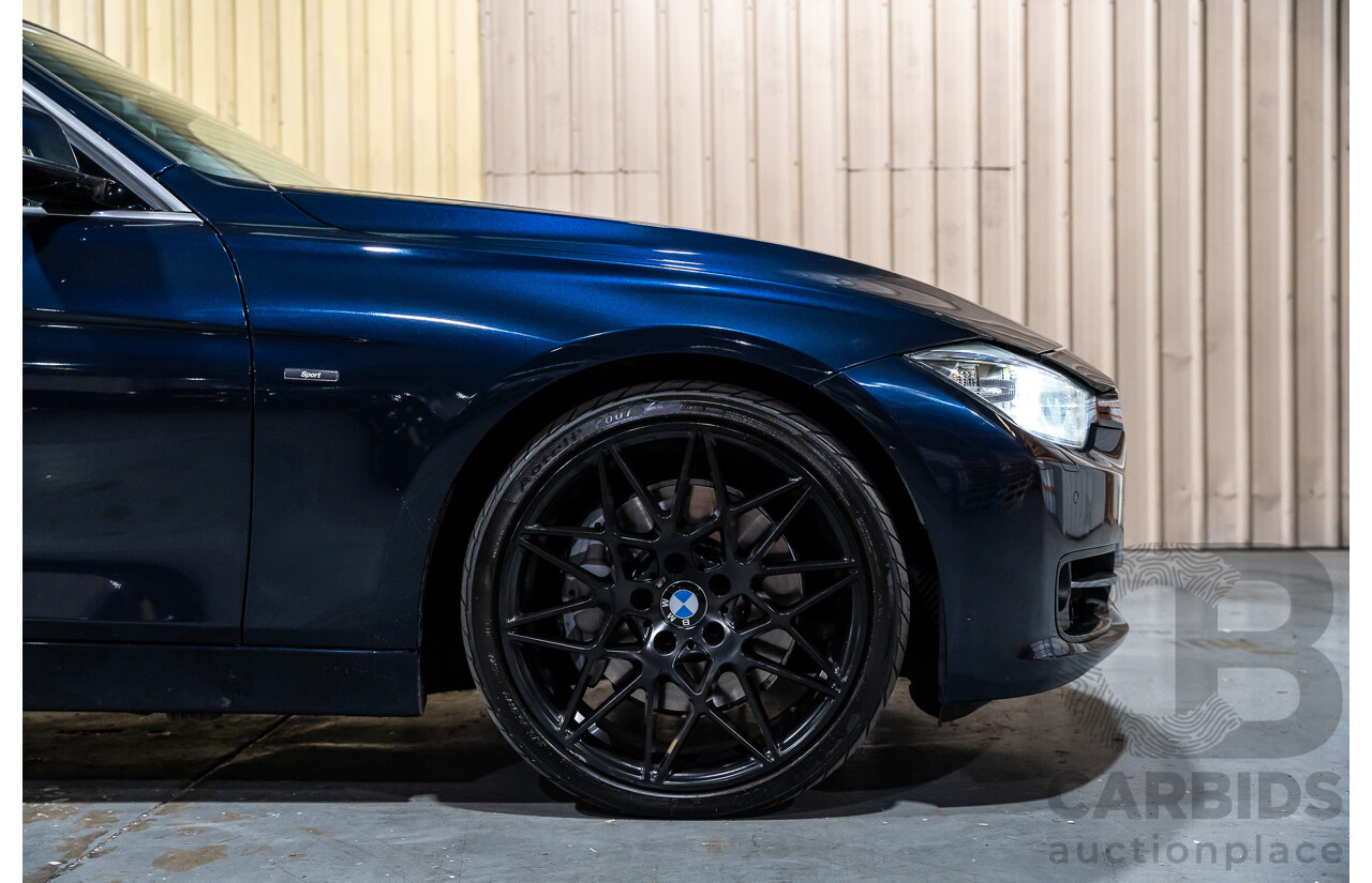 9/2013 BMW Active Hybrid 3 F30 Sport Line 4d Sedan Imperial Blue Metallic Turbo 3.0L / 40kw Hybrid