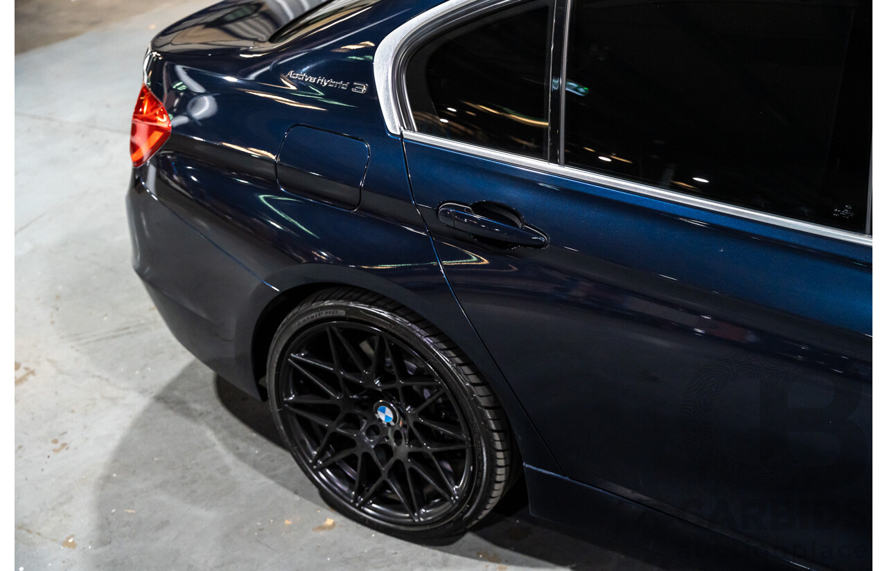 9/2013 BMW Active Hybrid 3 F30 Sport Line 4d Sedan Imperial Blue Metallic Turbo 3.0L / 40kw Hybrid