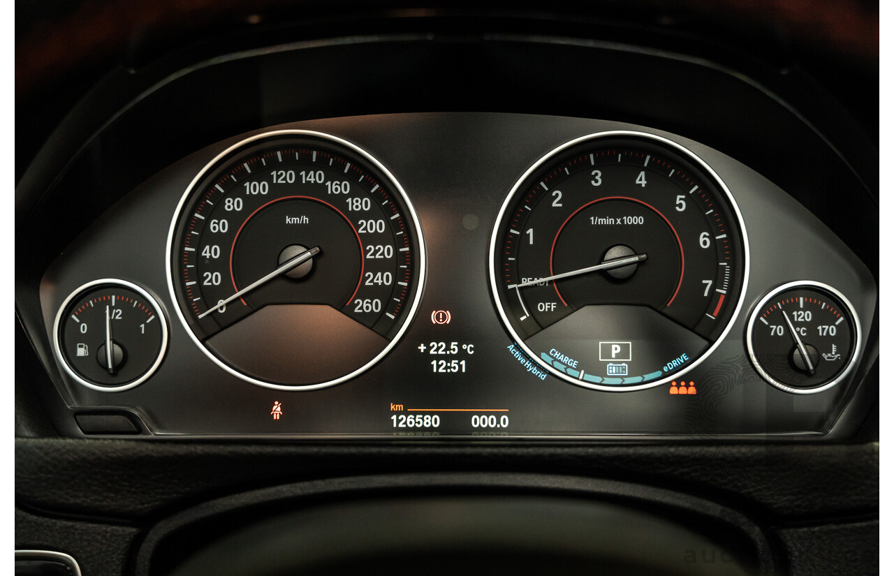 9/2013 BMW Active Hybrid 3 F30 Sport Line 4d Sedan Imperial Blue Metallic Turbo 3.0L / 40kw Hybrid