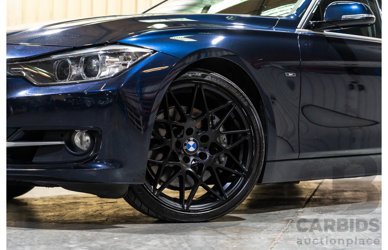 9/2013 BMW Active Hybrid 3 F30 Sport Line 4d Sedan Imperial Blue Metallic Turbo 3.0L / 40kw Hybrid