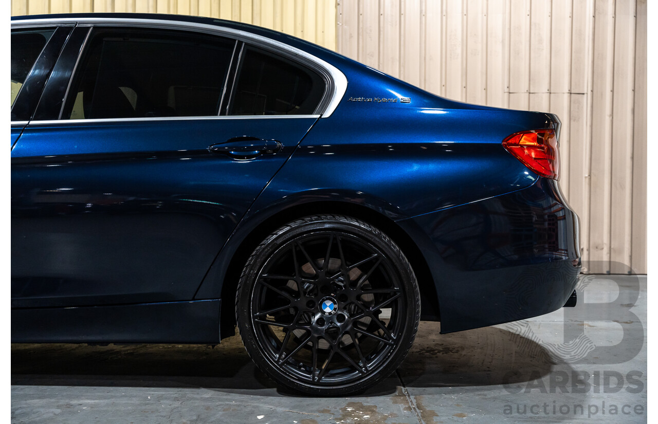 9/2013 BMW Active Hybrid 3 F30 Sport Line 4d Sedan Imperial Blue Metallic Turbo 3.0L / 40kw Hybrid