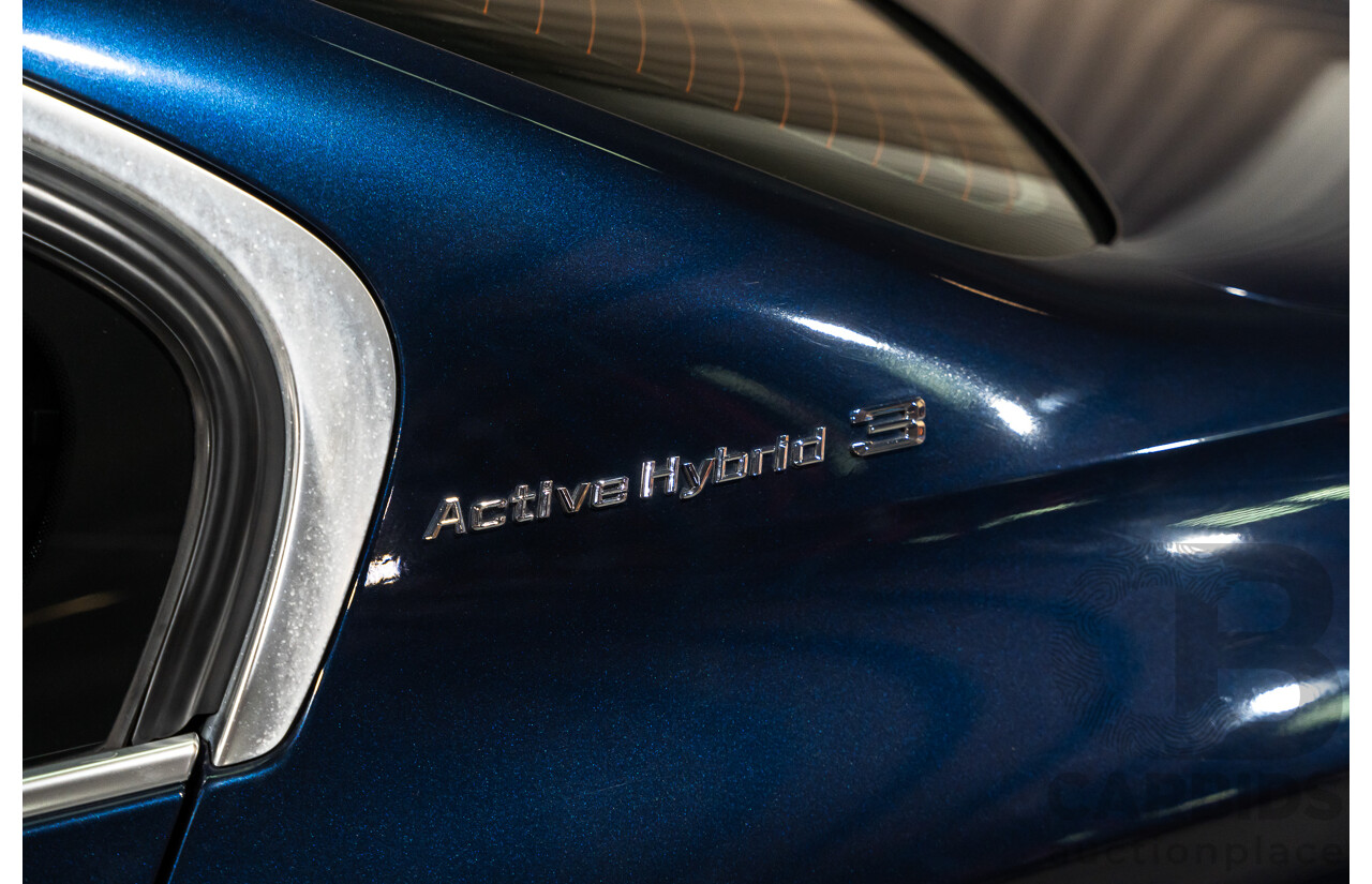 9/2013 BMW Active Hybrid 3 F30 Sport Line 4d Sedan Imperial Blue Metallic Turbo 3.0L / 40kw Hybrid