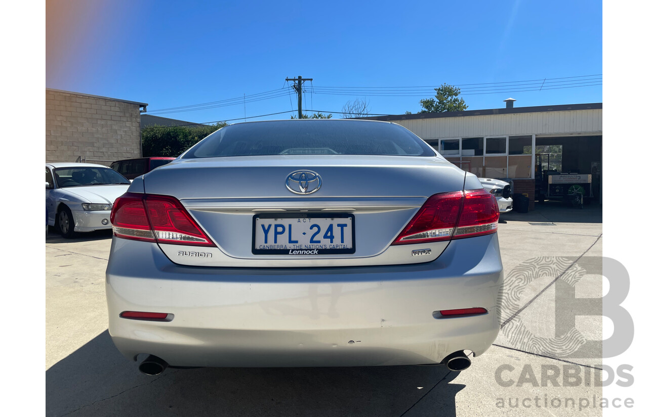 10/2010 Toyota Aurion AT-X FWD GSV40R 09 UPGRADE 4D Sedan Silver Or Chrome 3.5L