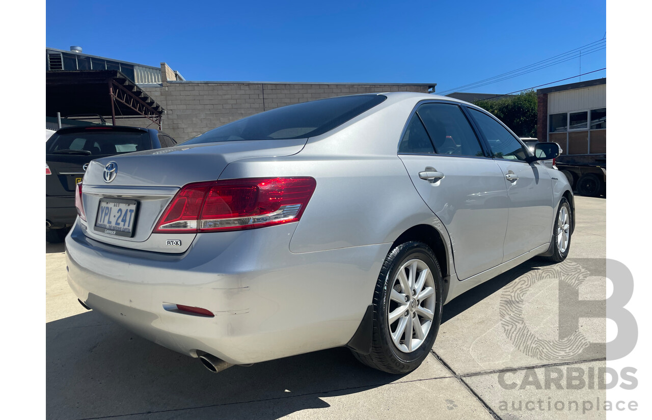 10/2010 Toyota Aurion AT-X FWD GSV40R 09 UPGRADE 4D Sedan Silver Or Chrome 3.5L