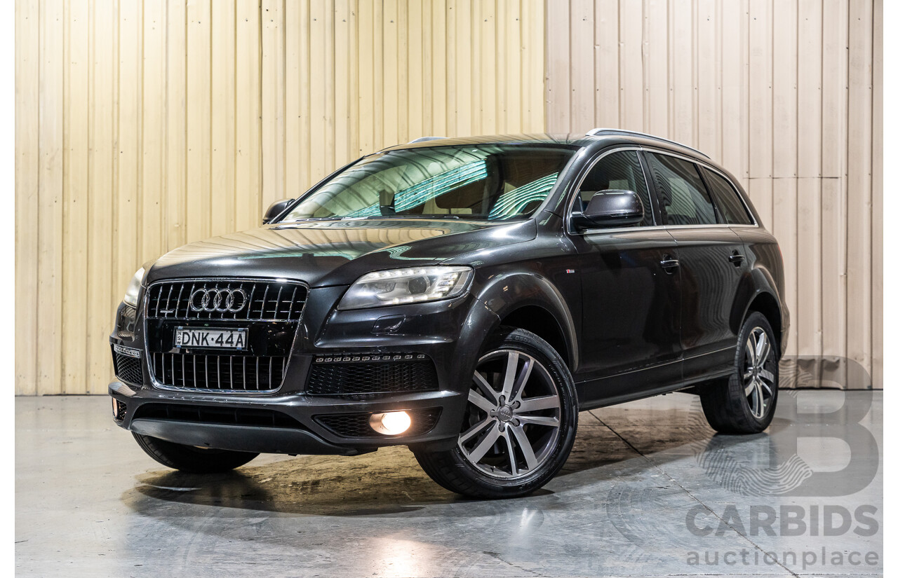 4/2012 Audi Q7 3.0 TDI Quattro S-Line Pack (AWD) MY12 4d Wagon Grey Turbo Diesel V6 3.0L - 7 Seater