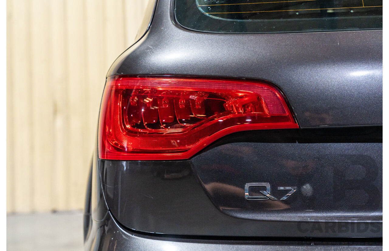 4/2012 Audi Q7 3.0 TDI Quattro S-Line Pack (AWD) MY12 4d Wagon Grey Turbo Diesel V6 3.0L - 7 Seater
