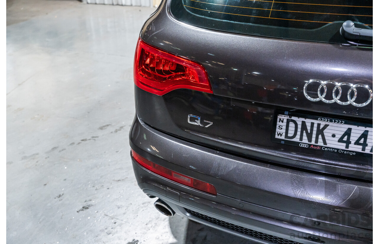 4/2012 Audi Q7 3.0 TDI Quattro S-Line Pack (AWD) MY12 4d Wagon Grey Turbo Diesel V6 3.0L - 7 Seater