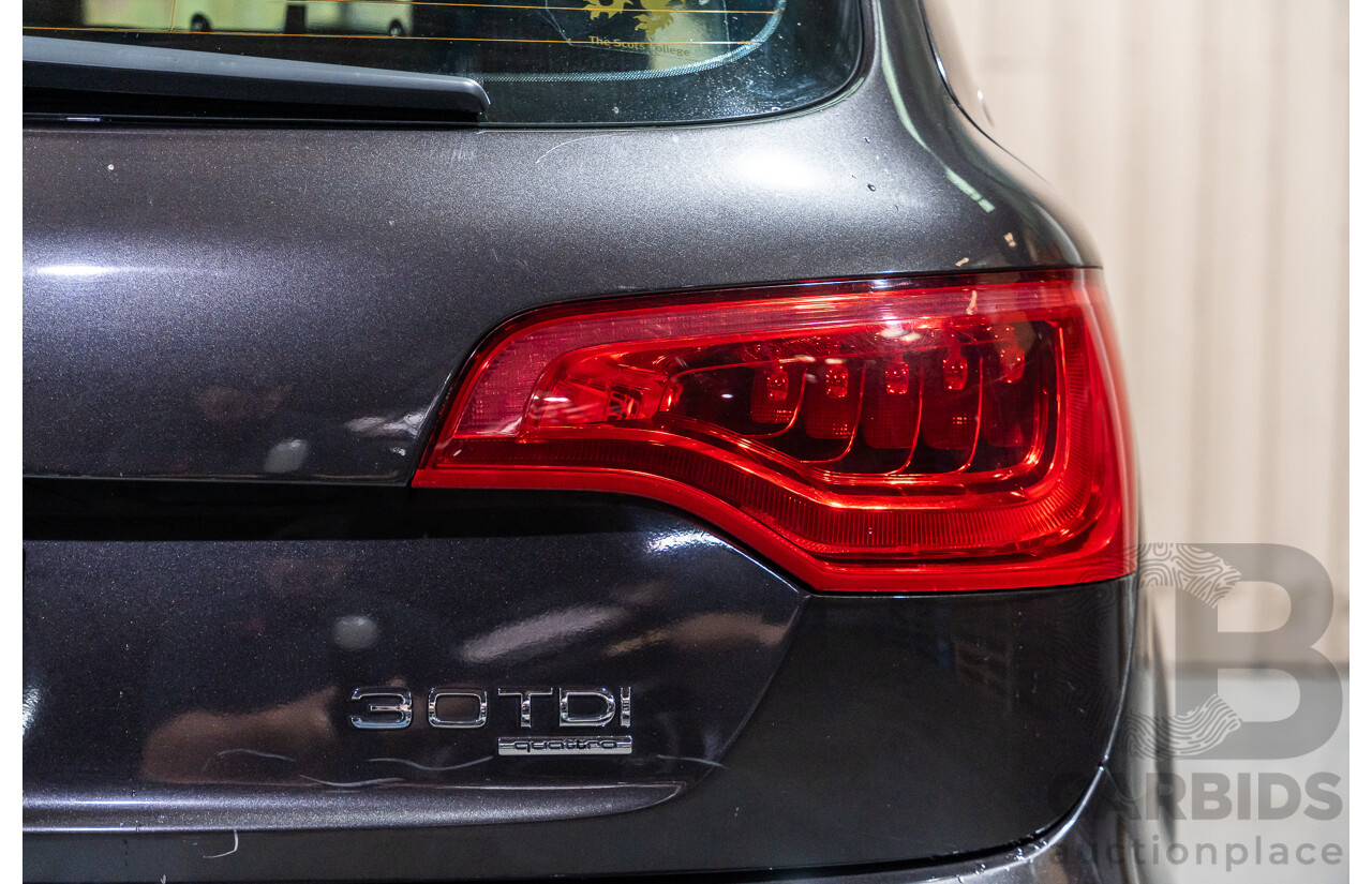 4/2012 Audi Q7 3.0 TDI Quattro S-Line Pack (AWD) MY12 4d Wagon Grey Turbo Diesel V6 3.0L - 7 Seater