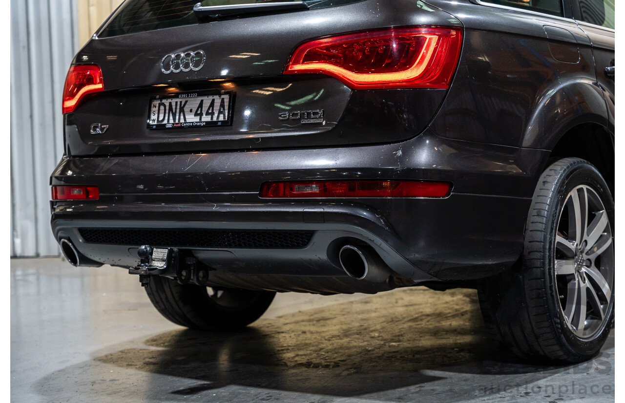 4/2012 Audi Q7 3.0 TDI Quattro S-Line Pack (AWD) MY12 4d Wagon Grey Turbo Diesel V6 3.0L - 7 Seater