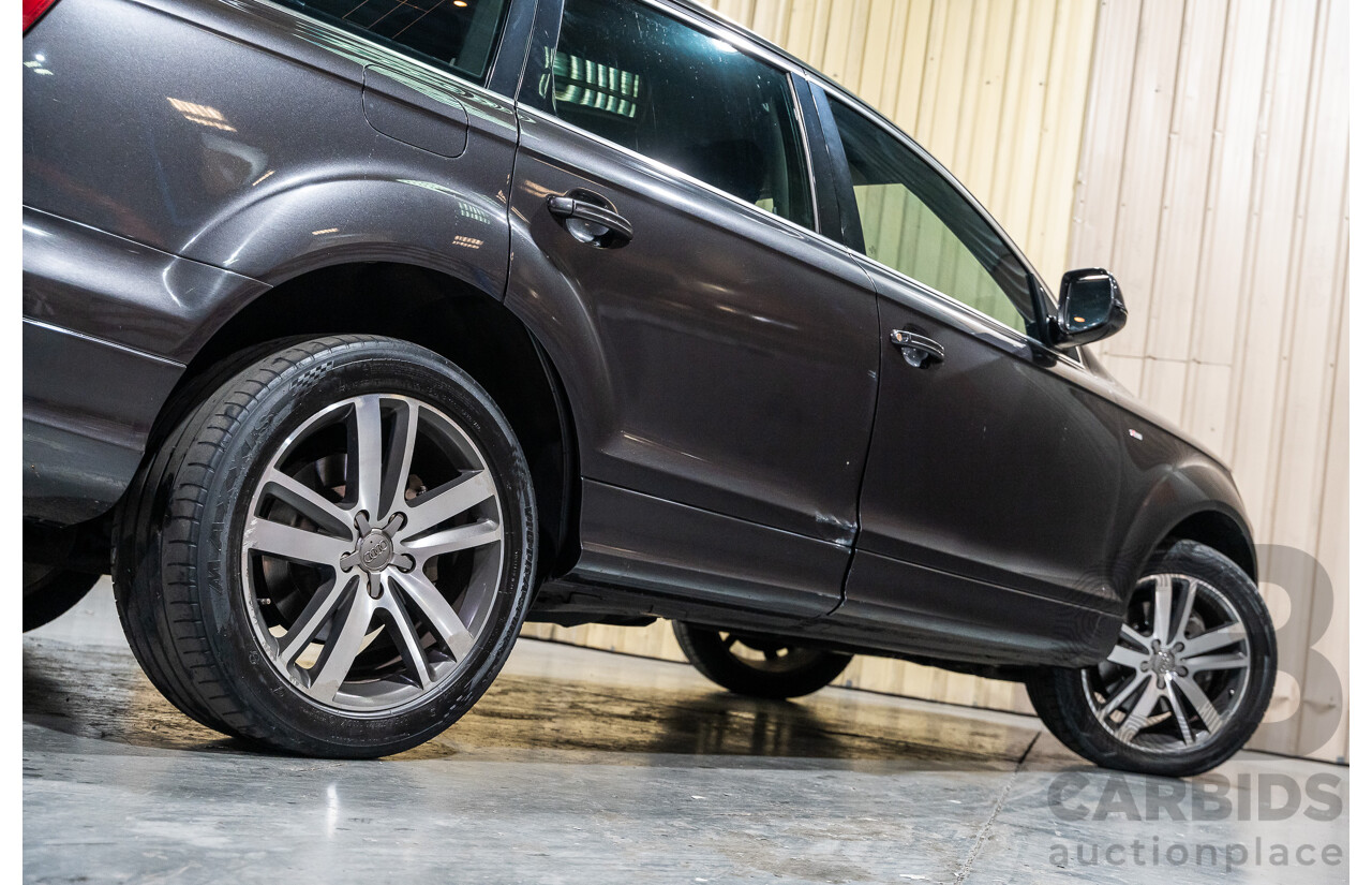 4/2012 Audi Q7 3.0 TDI Quattro S-Line Pack (AWD) MY12 4d Wagon Grey Turbo Diesel V6 3.0L - 7 Seater