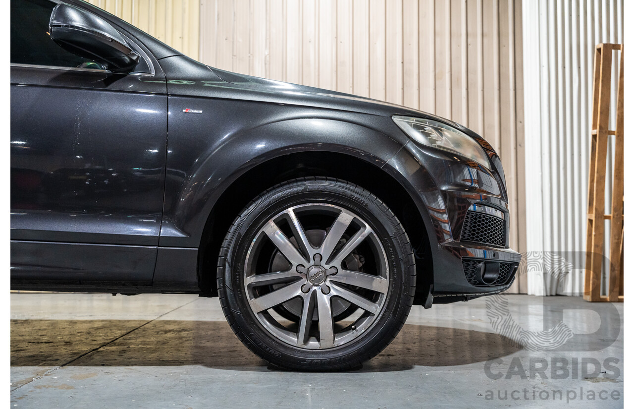 4/2012 Audi Q7 3.0 TDI Quattro S-Line Pack (AWD) MY12 4d Wagon Grey Turbo Diesel V6 3.0L - 7 Seater
