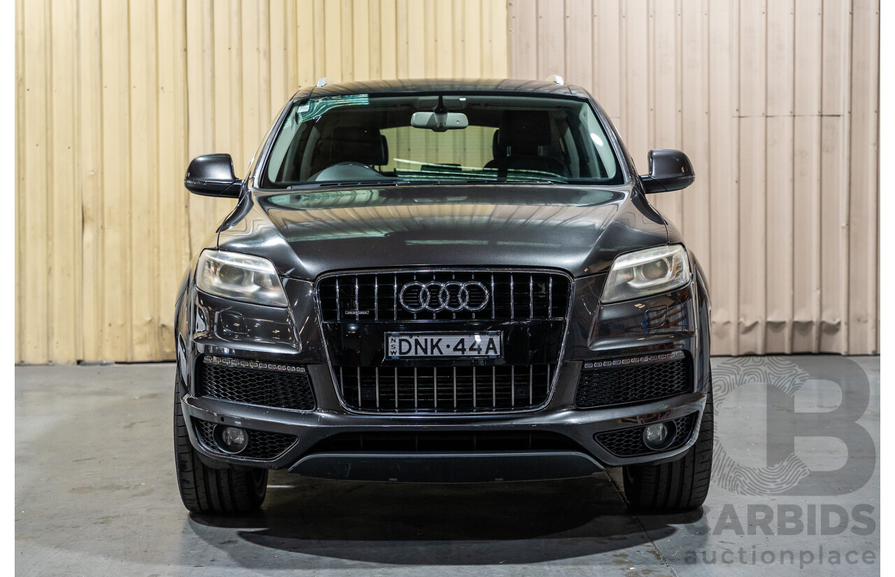 4/2012 Audi Q7 3.0 TDI Quattro S-Line Pack (AWD) MY12 4d Wagon Grey Turbo Diesel V6 3.0L - 7 Seater