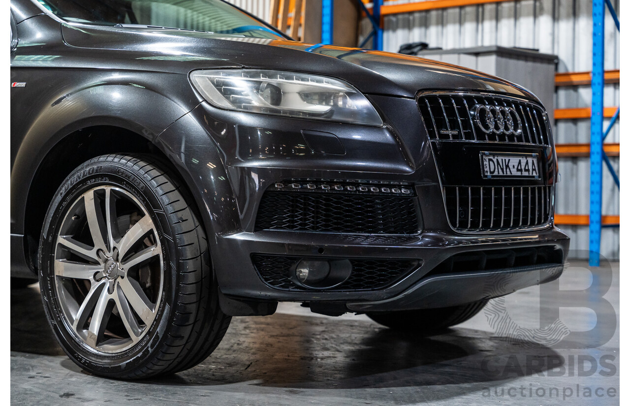 4/2012 Audi Q7 3.0 TDI Quattro S-Line Pack (AWD) MY12 4d Wagon Grey Turbo Diesel V6 3.0L - 7 Seater