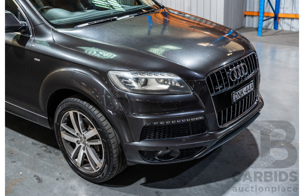 4/2012 Audi Q7 3.0 TDI Quattro S-Line Pack (AWD) MY12 4d Wagon Grey Turbo Diesel V6 3.0L - 7 Seater