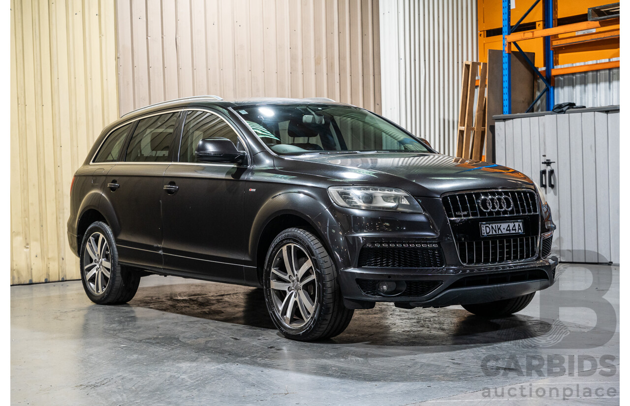 4/2012 Audi Q7 3.0 TDI Quattro S-Line Pack (AWD) MY12 4d Wagon Grey Turbo Diesel V6 3.0L - 7 Seater