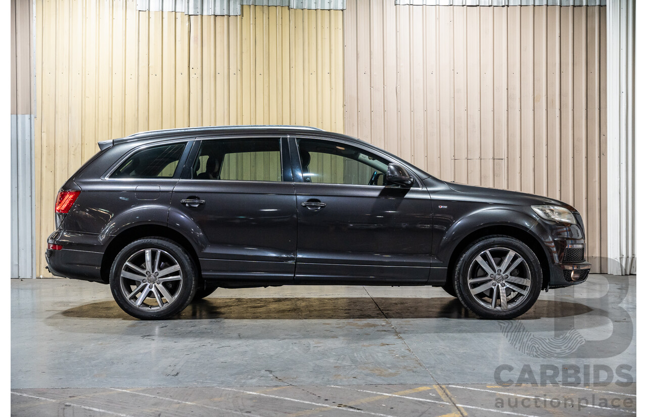 4/2012 Audi Q7 3.0 TDI Quattro S-Line Pack (AWD) MY12 4d Wagon Grey Turbo Diesel V6 3.0L - 7 Seater