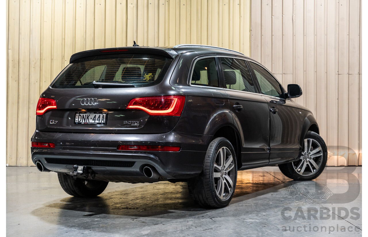 4/2012 Audi Q7 3.0 TDI Quattro S-Line Pack (AWD) MY12 4d Wagon Grey Turbo Diesel V6 3.0L - 7 Seater
