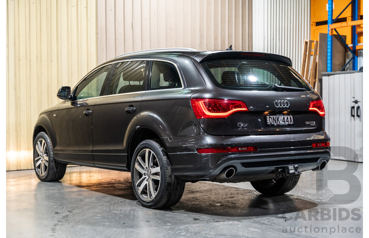 4/2012 Audi Q7 3.0 TDI Quattro S-Line Pack (AWD) MY12 4d Wagon Grey Turbo Diesel V6 3.0L - 7 Seater