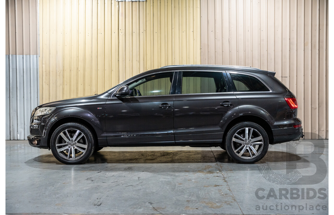 4/2012 Audi Q7 3.0 TDI Quattro S-Line Pack (AWD) MY12 4d Wagon Grey Turbo Diesel V6 3.0L - 7 Seater
