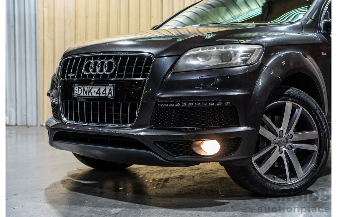4/2012 Audi Q7 3.0 TDI Quattro S-Line Pack (AWD) MY12 4d Wagon Grey Turbo Diesel V6 3.0L - 7 Seater