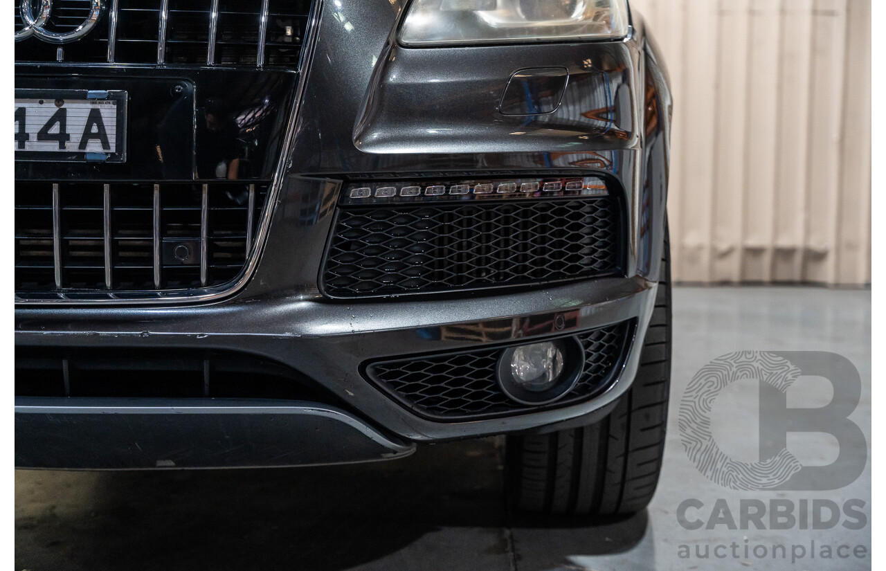 4/2012 Audi Q7 3.0 TDI Quattro S-Line Pack (AWD) MY12 4d Wagon Grey Turbo Diesel V6 3.0L - 7 Seater