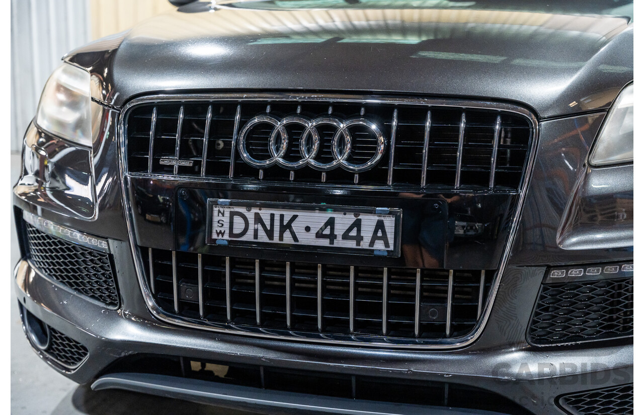 4/2012 Audi Q7 3.0 TDI Quattro S-Line Pack (AWD) MY12 4d Wagon Grey Turbo Diesel V6 3.0L - 7 Seater
