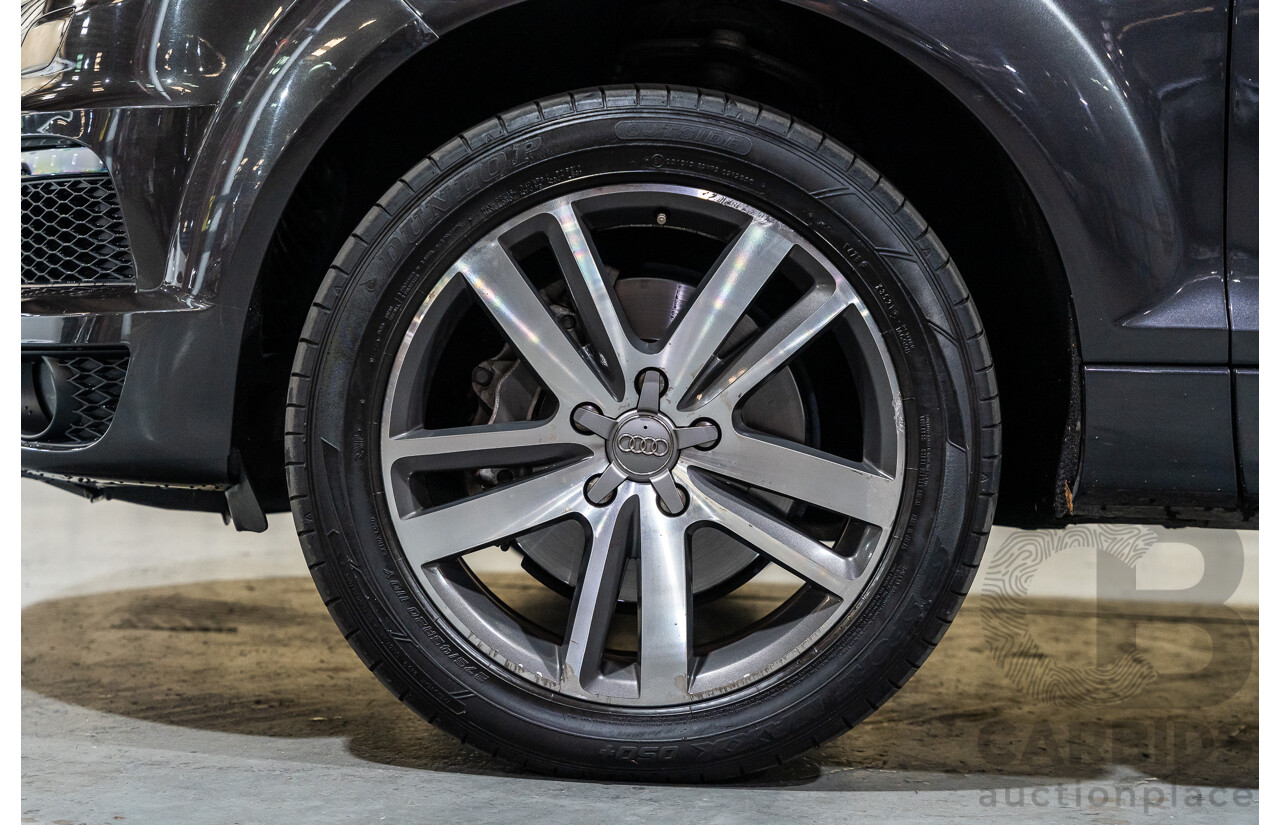 4/2012 Audi Q7 3.0 TDI Quattro S-Line Pack (AWD) MY12 4d Wagon Grey Turbo Diesel V6 3.0L - 7 Seater