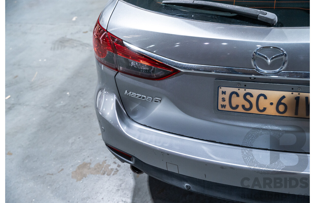 1/2014 Mazda 6 Atenza 6C MY14 UPGRADE 4d Wagon Metallic Silver Turbo Diesel 2.2L