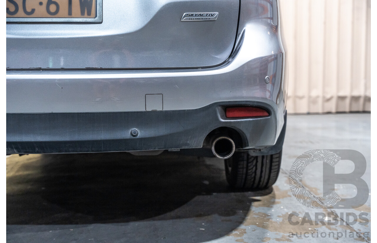 1/2014 Mazda 6 Atenza 6C MY14 UPGRADE 4d Wagon Metallic Silver Turbo Diesel 2.2L