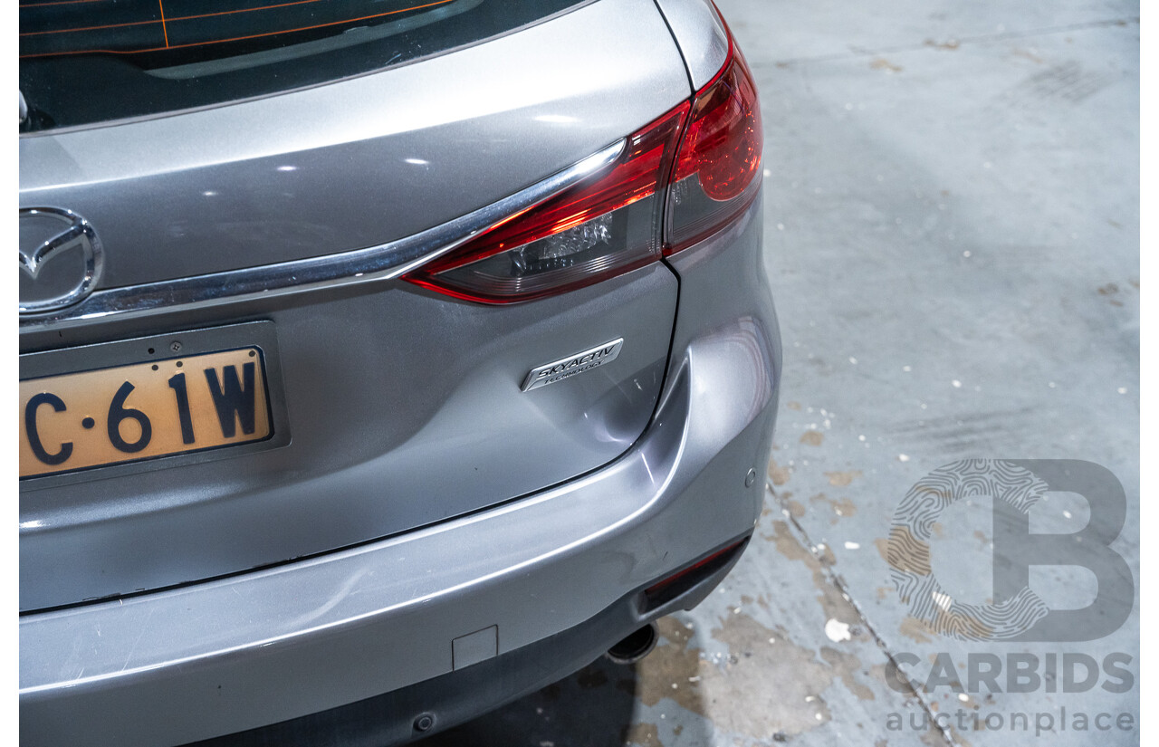 1/2014 Mazda 6 Atenza 6C MY14 UPGRADE 4d Wagon Metallic Silver Turbo Diesel 2.2L