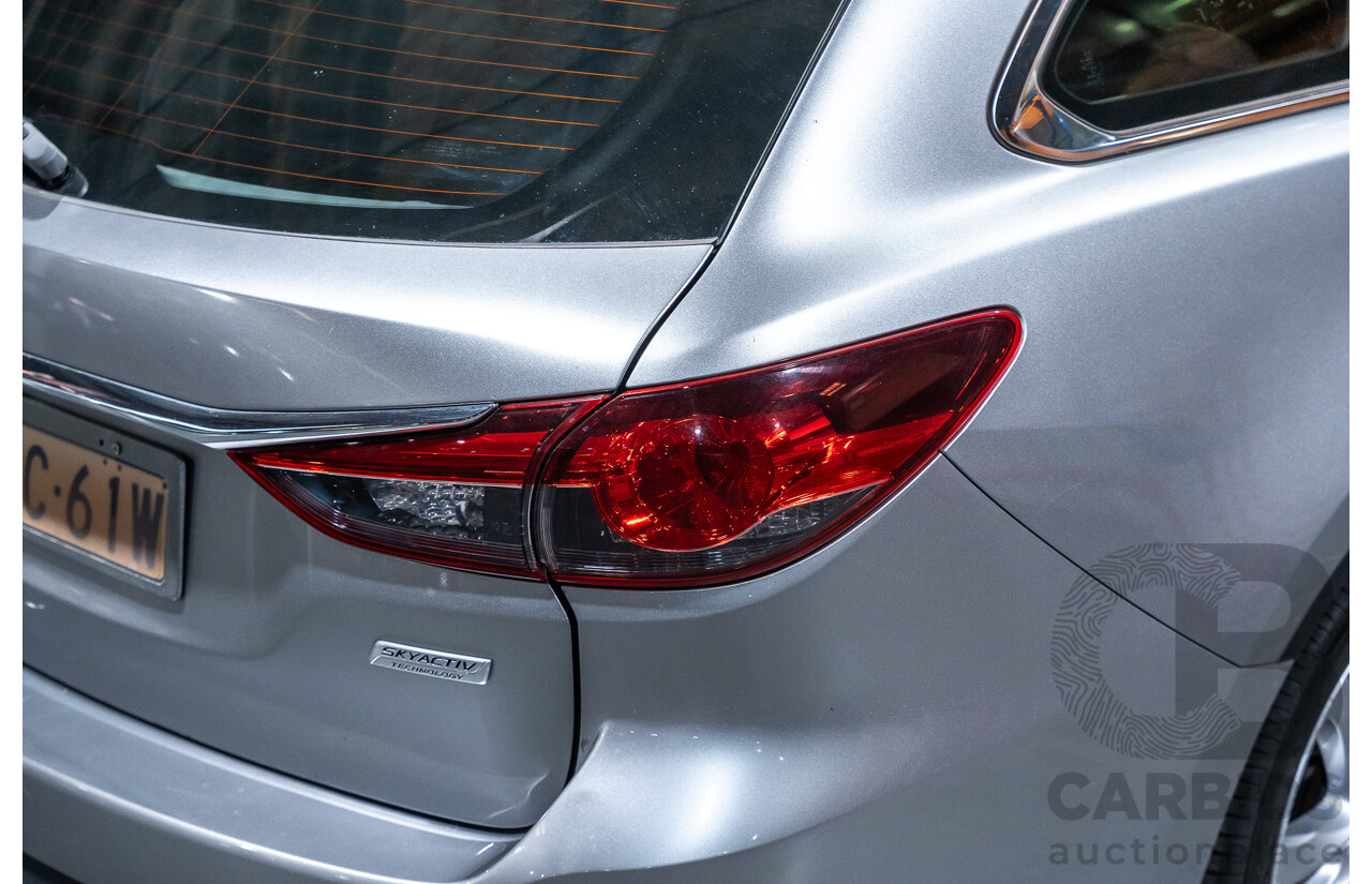 1/2014 Mazda 6 Atenza 6C MY14 UPGRADE 4d Wagon Metallic Silver Turbo Diesel 2.2L