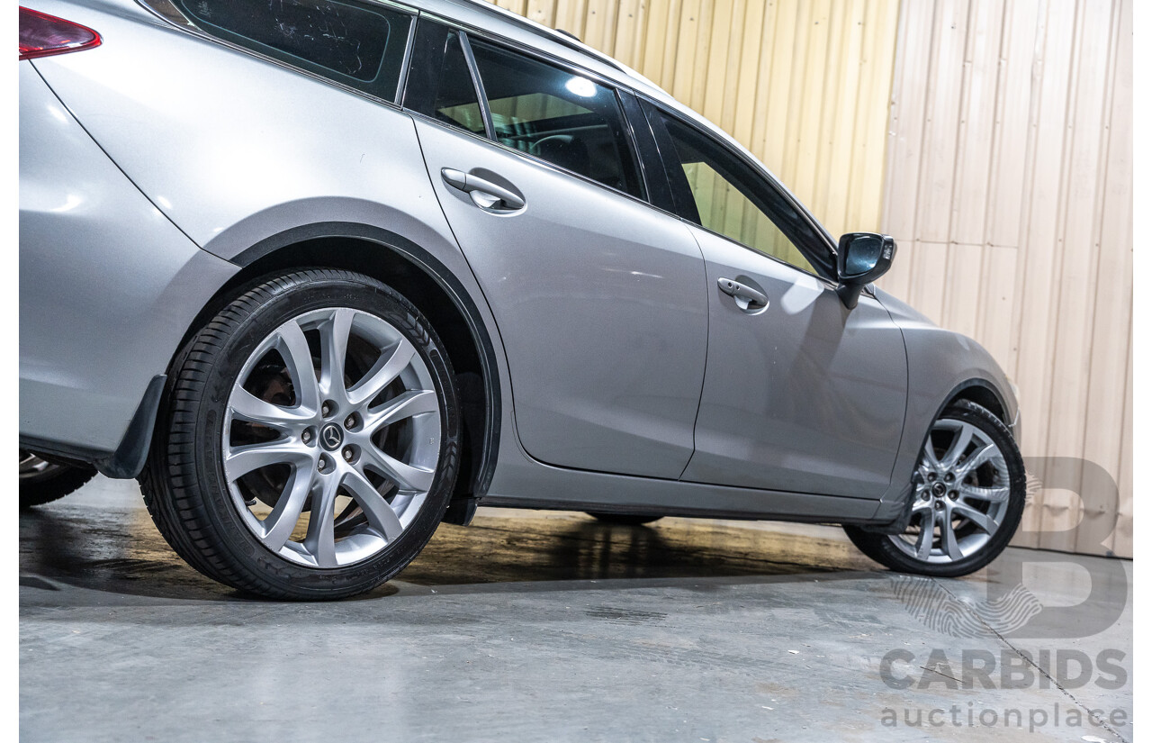 1/2014 Mazda 6 Atenza 6C MY14 UPGRADE 4d Wagon Metallic Silver Turbo Diesel 2.2L