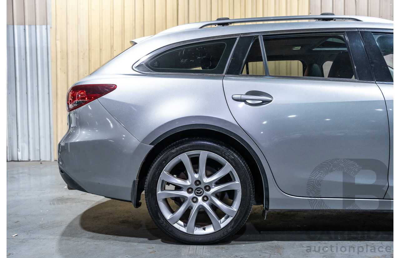 1/2014 Mazda 6 Atenza 6C MY14 UPGRADE 4d Wagon Metallic Silver Turbo Diesel 2.2L