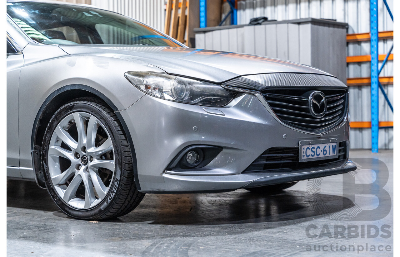 1/2014 Mazda 6 Atenza 6C MY14 UPGRADE 4d Wagon Metallic Silver Turbo Diesel 2.2L