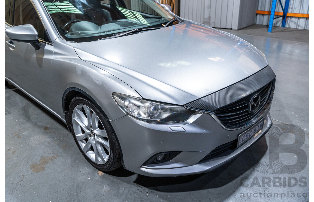1/2014 Mazda 6 Atenza 6C MY14 UPGRADE 4d Wagon Metallic Silver Turbo Diesel 2.2L