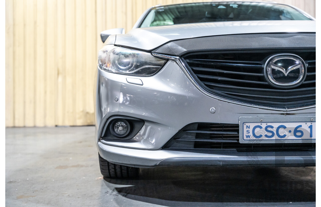 1/2014 Mazda 6 Atenza 6C MY14 UPGRADE 4d Wagon Metallic Silver Turbo Diesel 2.2L