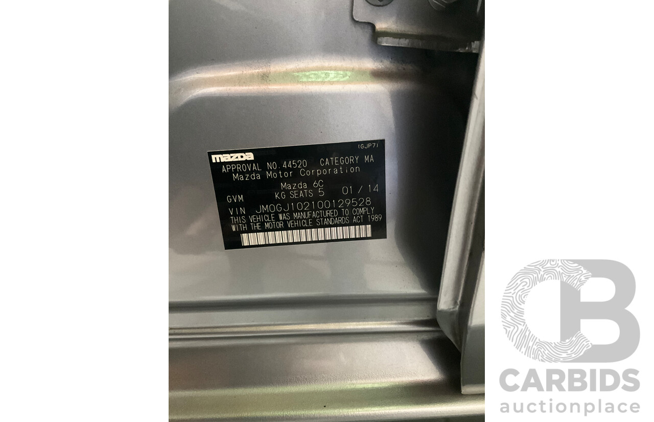 1/2014 Mazda 6 Atenza 6C MY14 UPGRADE 4d Wagon Metallic Silver Turbo Diesel 2.2L