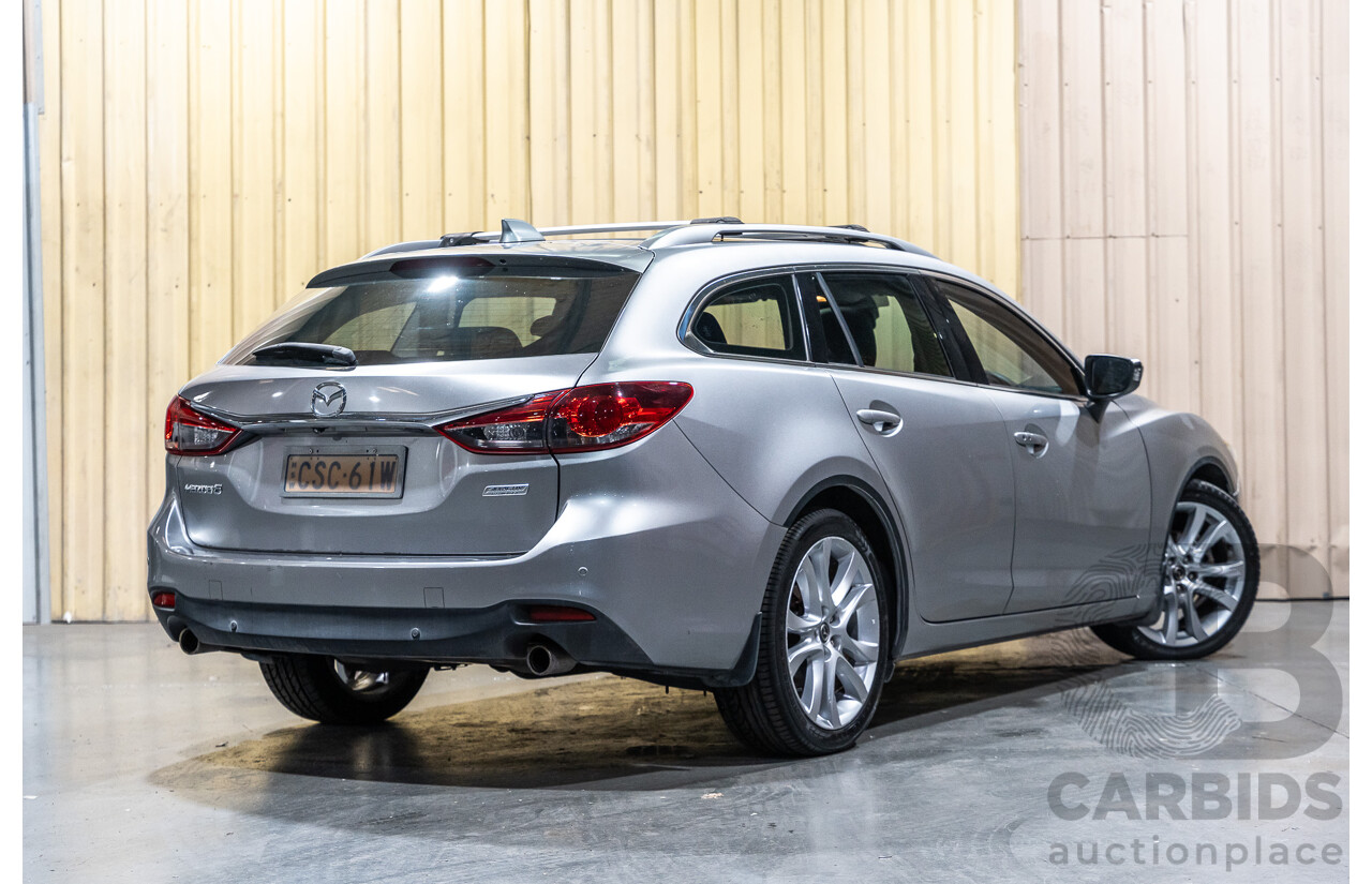 1/2014 Mazda 6 Atenza 6C MY14 UPGRADE 4d Wagon Metallic Silver Turbo Diesel 2.2L