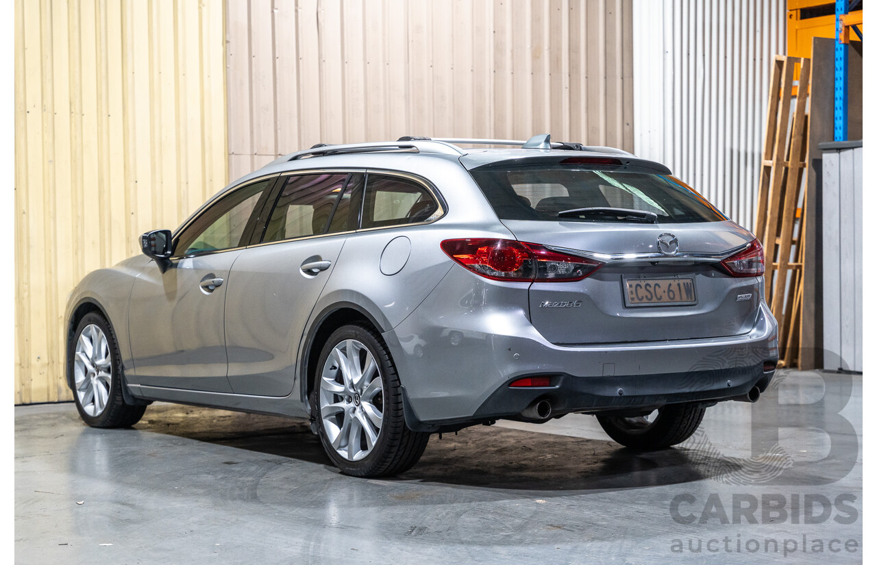 1/2014 Mazda 6 Atenza 6C MY14 UPGRADE 4d Wagon Metallic Silver Turbo Diesel 2.2L