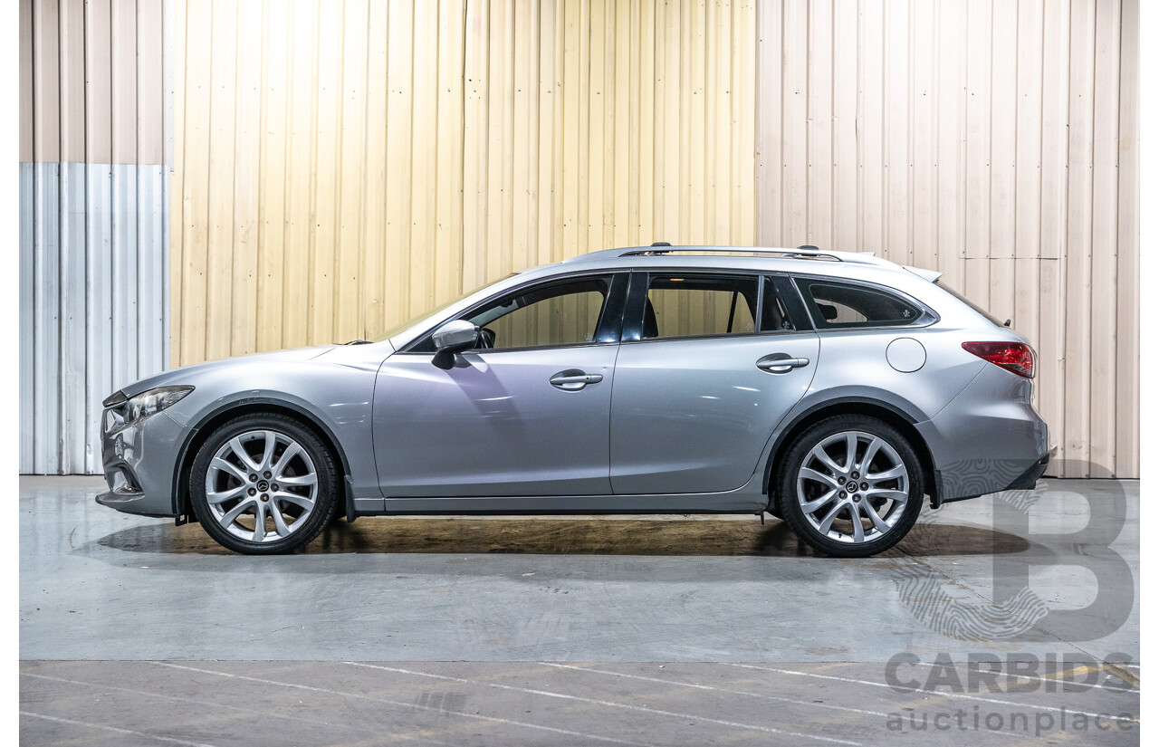 1/2014 Mazda 6 Atenza 6C MY14 UPGRADE 4d Wagon Metallic Silver Turbo Diesel 2.2L
