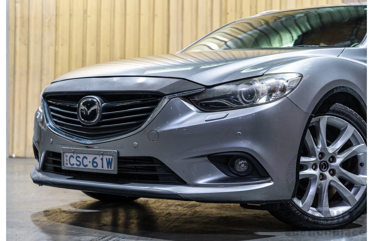1/2014 Mazda 6 Atenza 6C MY14 UPGRADE 4d Wagon Metallic Silver Turbo Diesel 2.2L