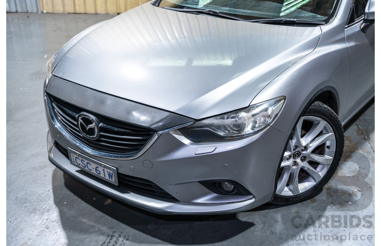 1/2014 Mazda 6 Atenza 6C MY14 UPGRADE 4d Wagon Metallic Silver Turbo Diesel 2.2L