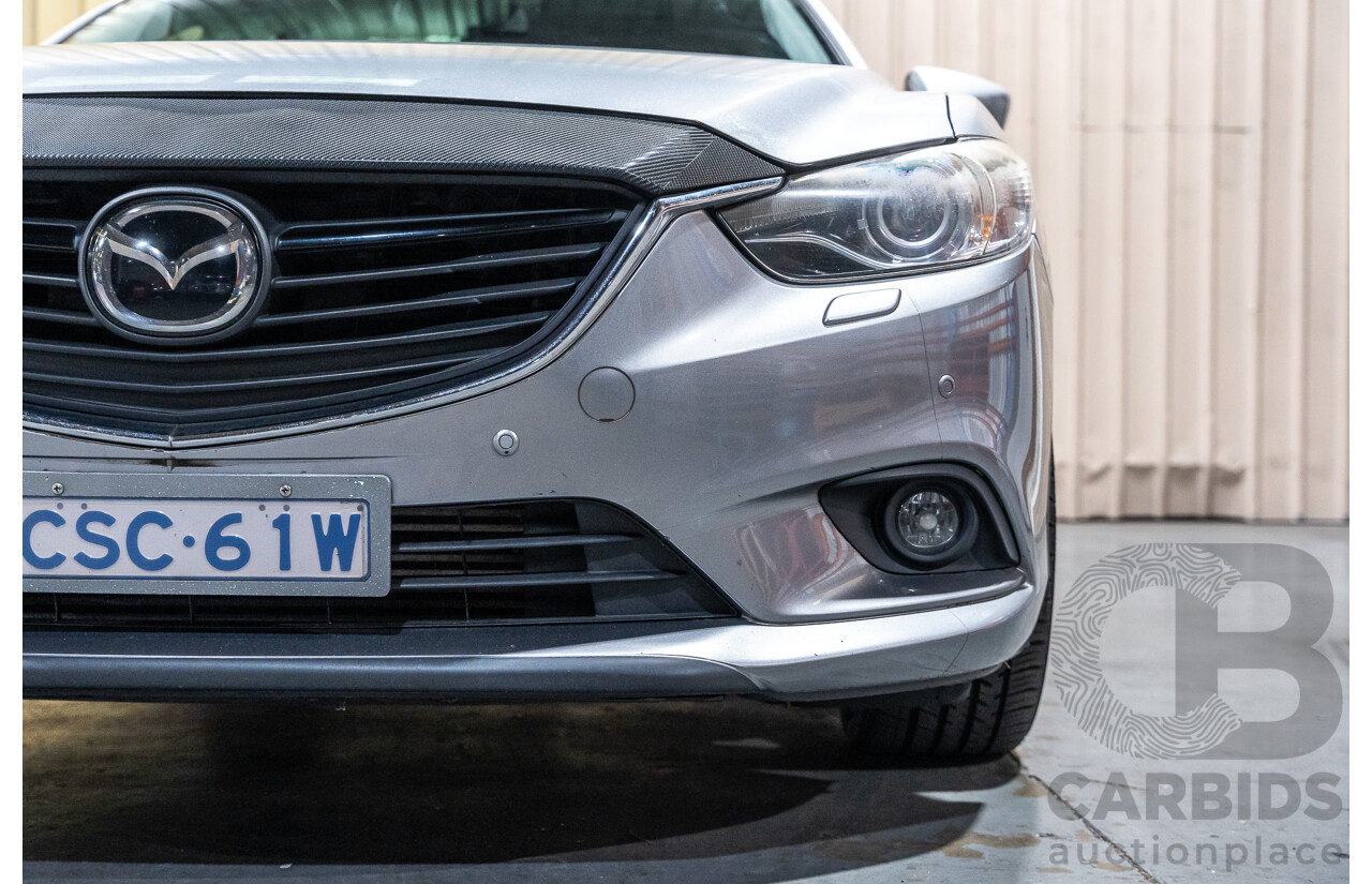 1/2014 Mazda 6 Atenza 6C MY14 UPGRADE 4d Wagon Metallic Silver Turbo Diesel 2.2L