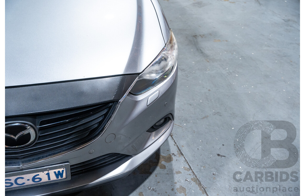 1/2014 Mazda 6 Atenza 6C MY14 UPGRADE 4d Wagon Metallic Silver Turbo Diesel 2.2L