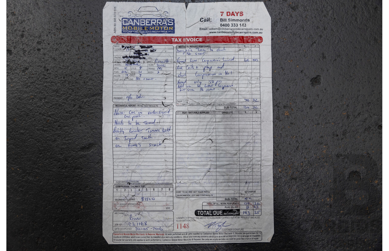 10/2012 Renault Megane R.S.265 Red Bull X95 3D Coupe Black Turbo 2.0L