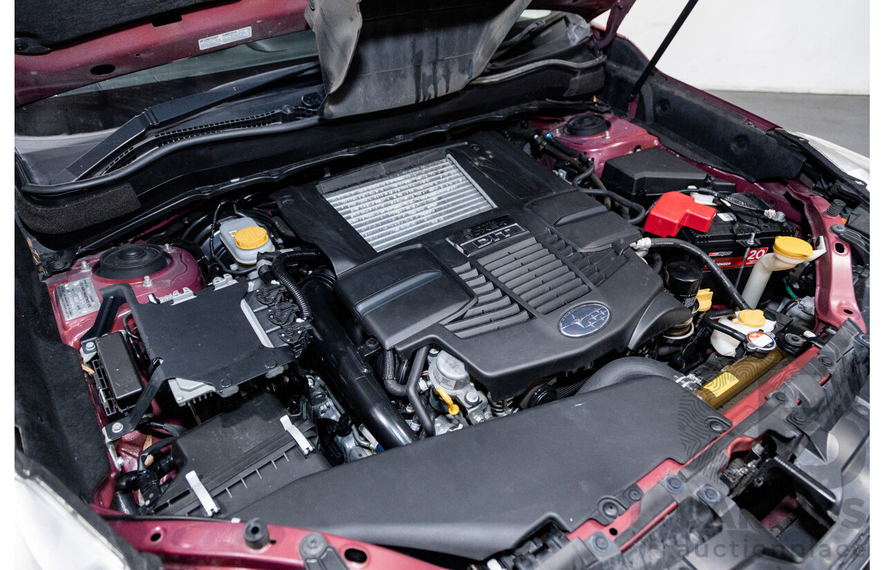 08/2015 Subaru Forester XT Premium (AWD) S4 MY14 4D Wagon Venetian Red Pearl Turbo 2.0L