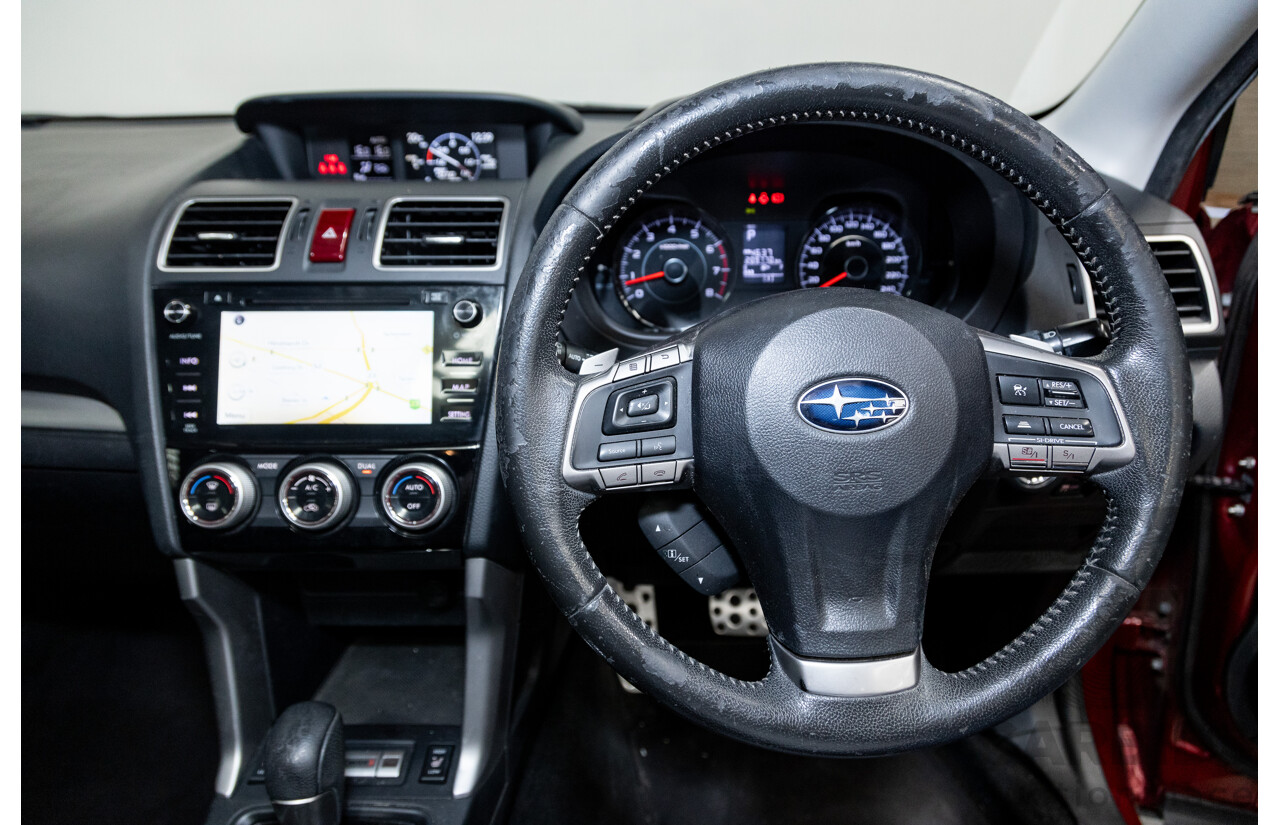 08/2015 Subaru Forester XT Premium (AWD) S4 MY14 4D Wagon Venetian Red Pearl Turbo 2.0L